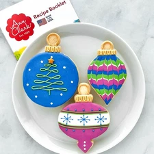 Christmas Ornaments Cookie Cutters 3-Pc Set Made in USA by Ann Clark Teardrop