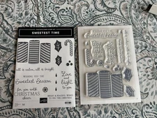 STAMPIN UP!  Sweetest Time Stamp Set & Sweetest Borders Dies Bundle
