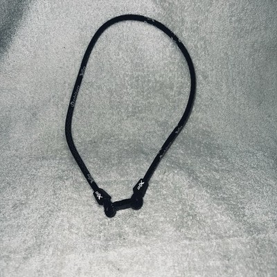 Phiten Rakuwa X50 22  Necklace Black Cloth Health Relaxation