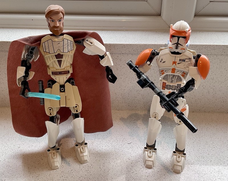 LEGO Star Wars Obi-Wan Kenobi  figure, mode 75109 & 75108 Clone Commander Cody