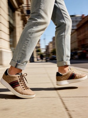 GUESS Lawrenzz Men's Branded Lace-Up Casual Logo Sneakers