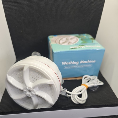 #ad #ad USB Mini Washing Machine Portable Ultrasonic Turbine Laundry Washer Travel Home $11.00