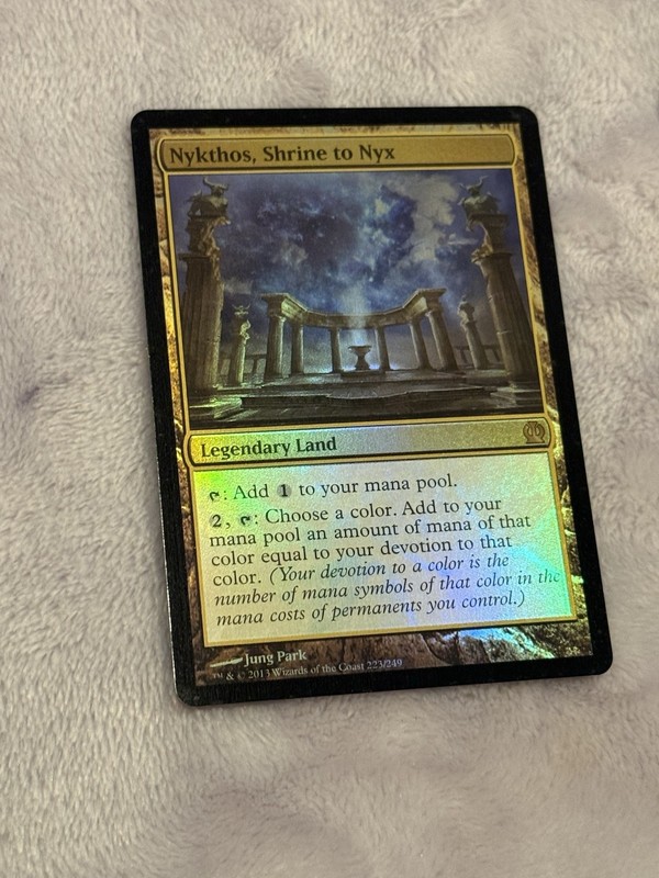 MTG - NYKTHOS SHRINE TO NYX - FOIL - LP - THEROS - RARE, Mtg PlayCard, Mtg
