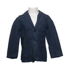 Polarn O. Pyret, Blazer, Gr&ouml;&szlig;e: 110/116, Blau, Baumwolle, Einfarbig, Denim #BRZ