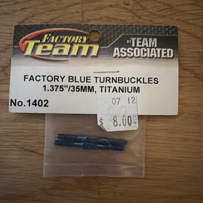 Team Associated 1402 Factory Blue Turnbuckles 1.375'' /35m (2pc) TITANIUM RC Part