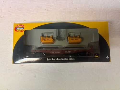 Athearn escala HO 81422 40’ plana con 2 orugas John Deere Sante Fe 297012 | Condition: New