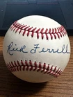 RICK FERRELL 8 SIGNED AUTOGRAPHED OAL BASEBALL! Red Sox, Browns!  HOF!