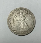 New Listing1855-O Arrows Seated Liberty Half Dollar Nice Original Fine
