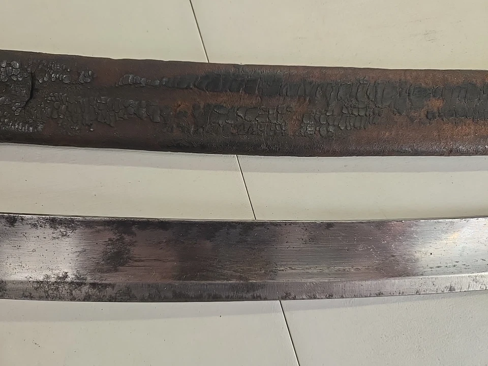 Napoleonic Wars British Pattern 1803 Infantry Officers Sword w/Scabbard - Etched - Image 4 of 4