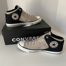 Converse Chuck Taylor All Star High Street Mid Tan/Blk Sneakers Size Men 10 NEW