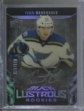 2017-18 SPx UD Black Lustrous Rookies 19/175 Ivan Barbashev #LR-IB Auto p0r