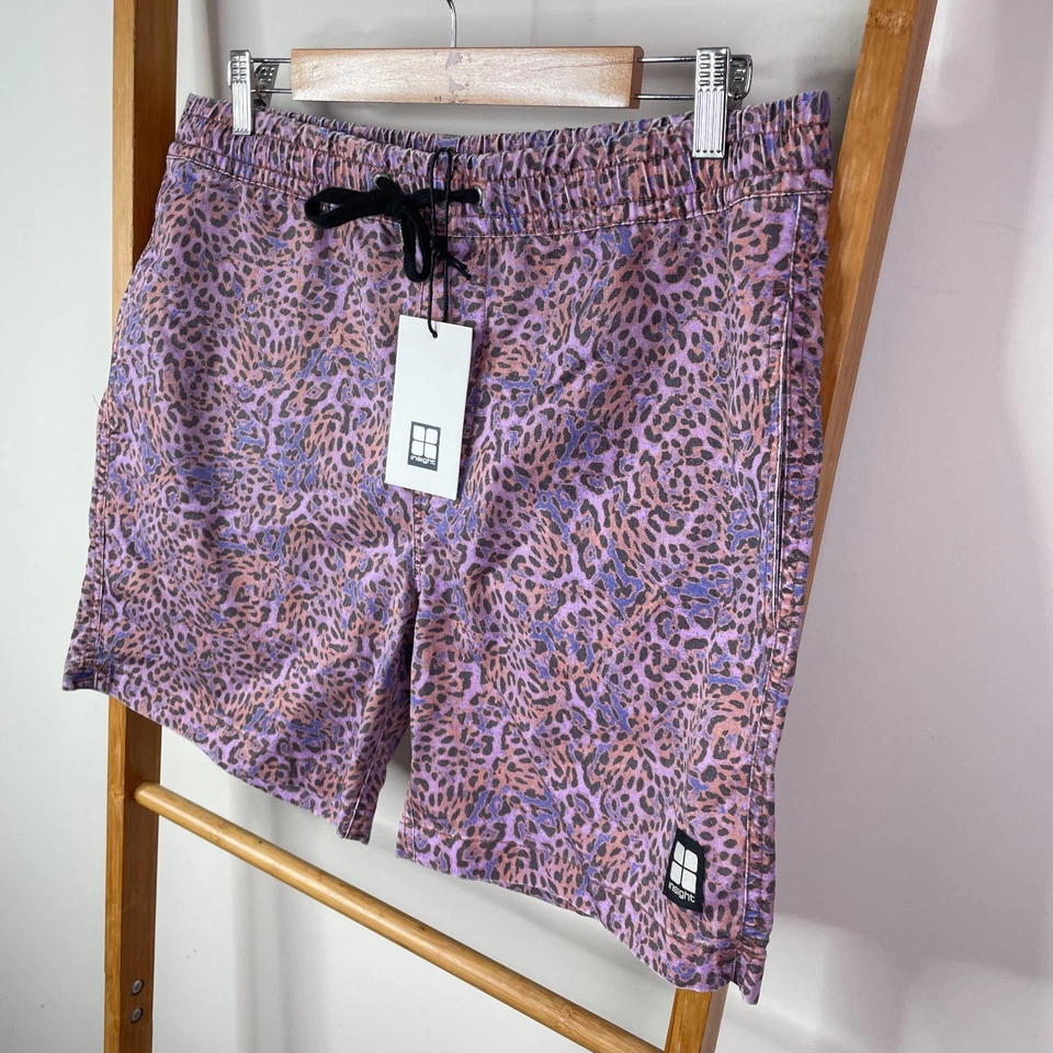 Pantalones Cortos Insight Trigger Board Para Hombres 32 Púrpura Estampado Animal Cordón Playa Nuevos con Etiquetas Foto 3 de 4