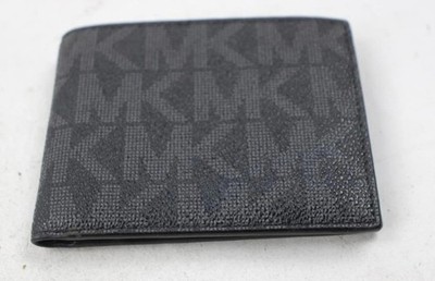 Michael Kors 86F2SMNF5B Jet Set Slim Bifold PVC Leather Black Men's Wallet