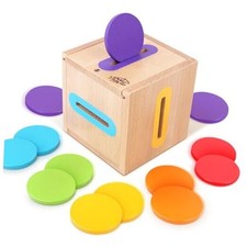 Montessori Toys for 1 2 3 Year Old: Fine Motor Skills Toys Wooden Color