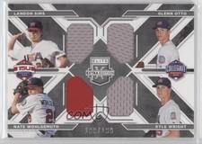 2016 Elite Extra Edition USA Baseball Quad Materials Kyle Wright Landon Sims 8q6