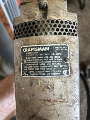 #ad Vintage Craftsman Electric Hedge Trimmer Model No. 605.85731 Works $25.00