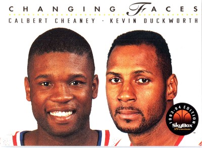 1993-94 SkyBox Premium #318 Calbert Cheaney / Kevin Duckworth