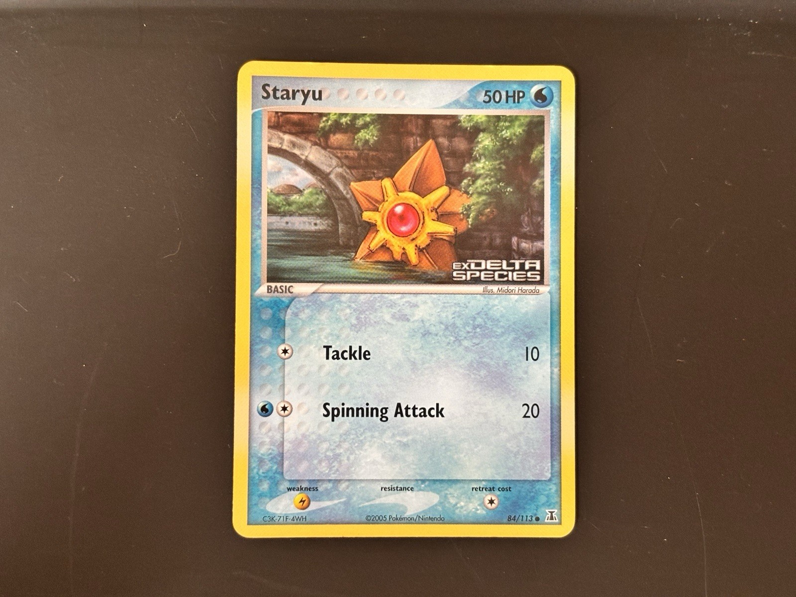 Staryu 84/113 Reverse Holo EX Delta Species 2005 Pokémon Card MP