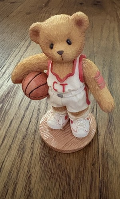 #ad #ad Cherished Teddies Larry quot;You#x27;re My Shooting Star Basketball Figurine $12.00
