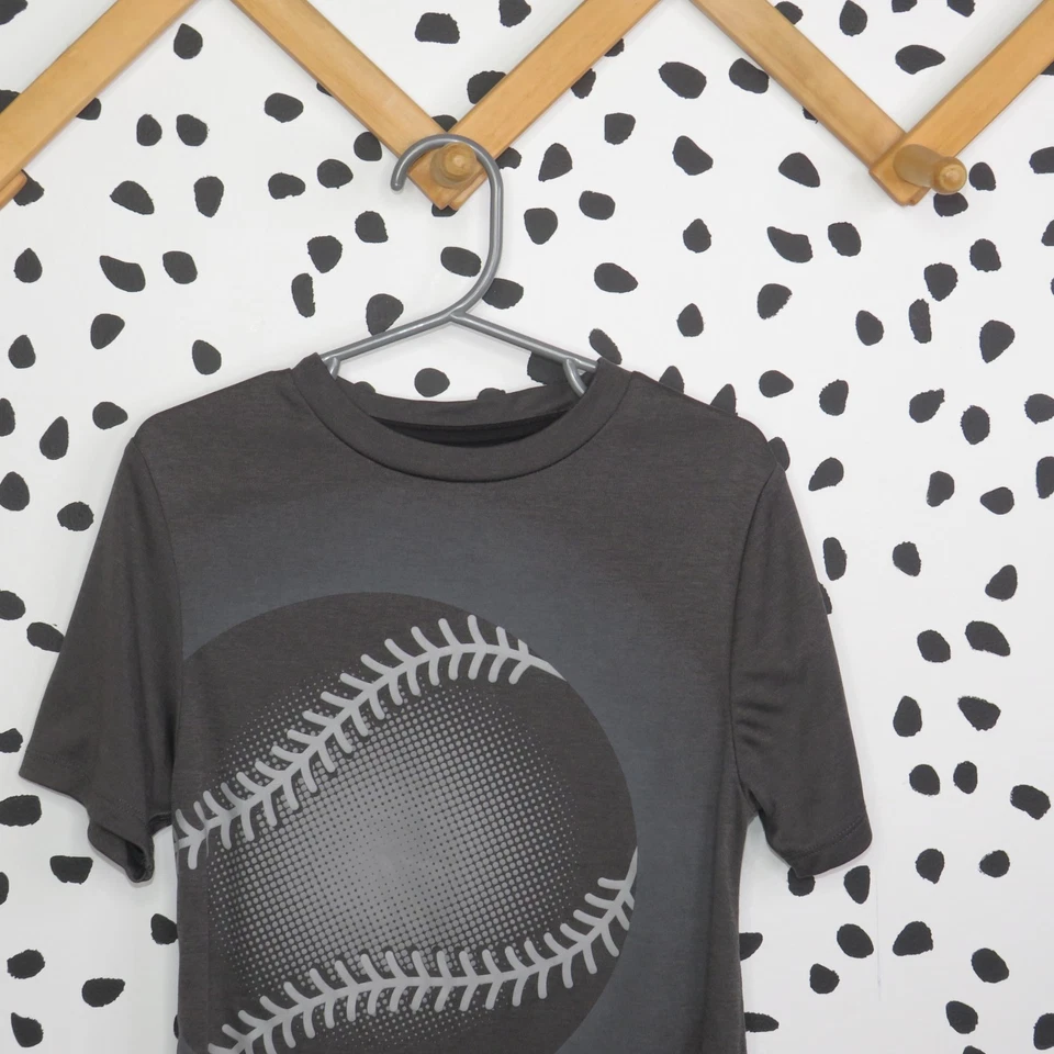 Camiseta deportiva con estampado de béisbol Champion C9 gris para niños talla XSmall Foto 3 de 4
