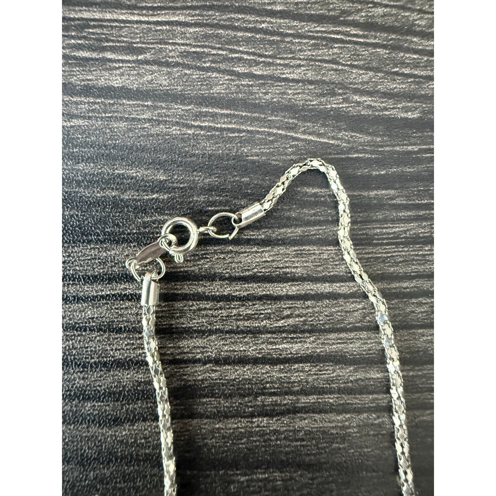 Double Feather Silver Delicate Drop Necklace - image 4