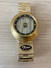 RARE 1970s Vintage Zodiac Astrographic Mystery Dial Watch Date Mens Space Age