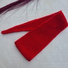 Sophie Scarf Bright Red Gift Ready Neck Warmer Handknit Women Neckerchief — photo 10