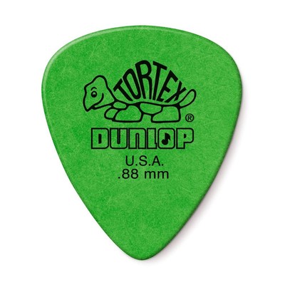 Dunlop Tortex Standard .88mm Green Guitar Picks - New 12 pack