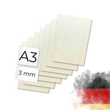 3mm Sperrholz Birke Premium Holzplatten Lasercut Gravur Bastelholz Top Qualität