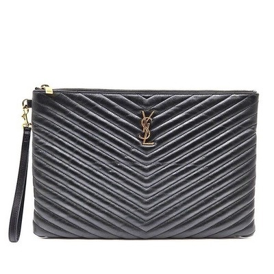 Saint Laurent Monogram Matelassé Clutch Large 121324013 121525711