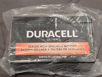 Duracell Ultra 12V 7AH AGM Sealed Lead Acid F2 Terminal Battery (DURA12-7F2)