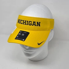 Nike On-Field Ace Performance Michigan Wolverines Visor Maize Yellow Unisex M/L