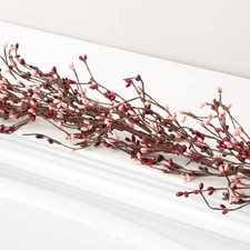 Factory Direct Craft 54 Inch Long Vintage Rose Pip Berry Garland