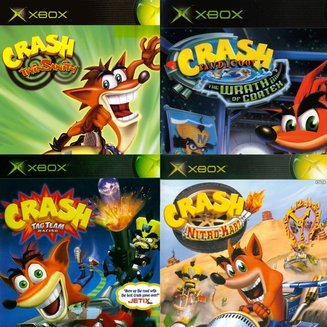 HOT Crash Bandicoot Xbox Classic All Games Crash Bandicoot