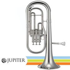 Jupiter JAH700S Key of Eb Silver Plated Brass Body Alto Horn With Case