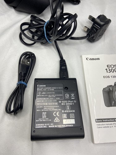 Canon EOS 1300D 18MP SLR Camera Kit with EF-S 18-55mm Lens + Box And Carry Case - Picture 20 of 20