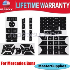 Fit Mercedes Benz C E GLA Repair Button Door Steering A/C Window Radio Sticker