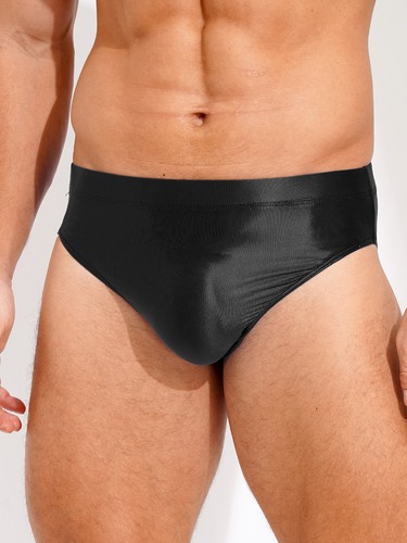 Mens Underwear Shiny Metallic Jockstrap Pouch Panties High Waist Solid Color - Picture 29 of 96