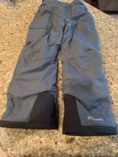 Columbia Bugaboo Omni-Heat Omni-Tech Gray Ski Snow Pants Youth Size Medium 10