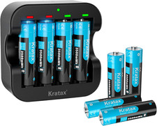 1.5V AA Rechargeable Lithium Batteries,Kratax 8-Pack Double a Li-Ion Batteries 29.41 per battery
