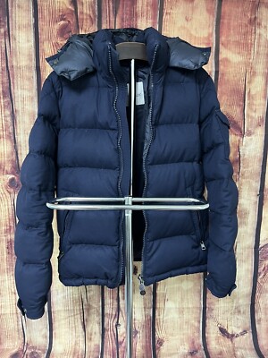 Moncler Men’s Montgenevre Jacket Winter Coat Navy Blue Size