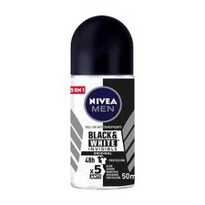 Nivea Men Black  White Invisible Roll On Deodorant 50ml - 2Pack