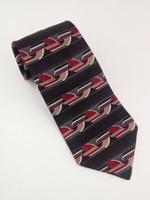 Como Collezione Multicolor Geometric Silk Men's Neck Tie Made In USA WPL2831  W