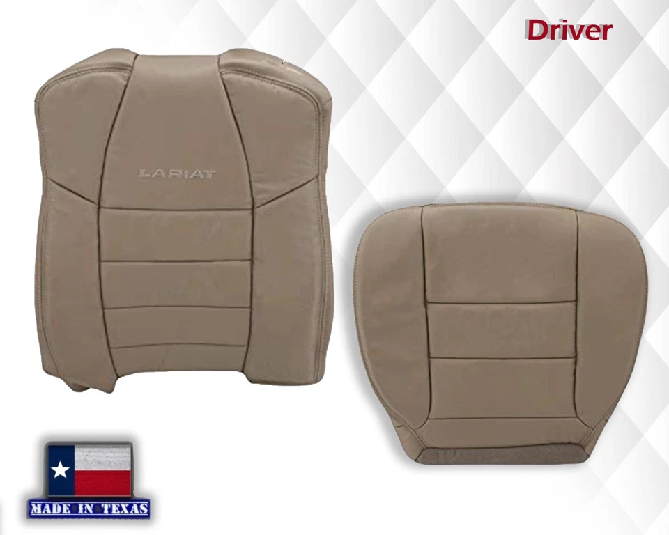 Tan Seat Covers For Ford F250/F350 Lariat 2002 2003 2004 2005 2006 Extended Cab - Image 4 of 4