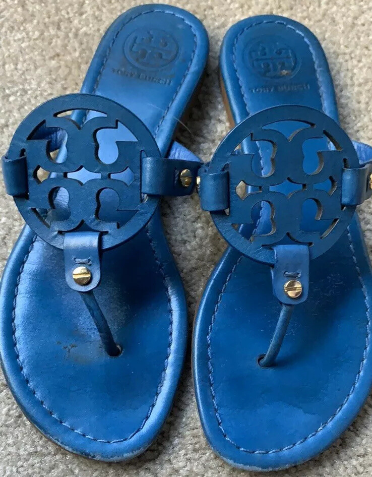 Tory Burch Evening Sky Blue Millers Miller Sandals Flip