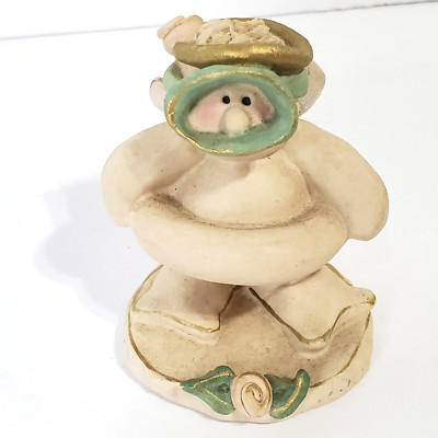 Vtg 90s Nancye Williams Sprinkles Angel Snorkel Swimming Figurine 3'' JUST JUMP