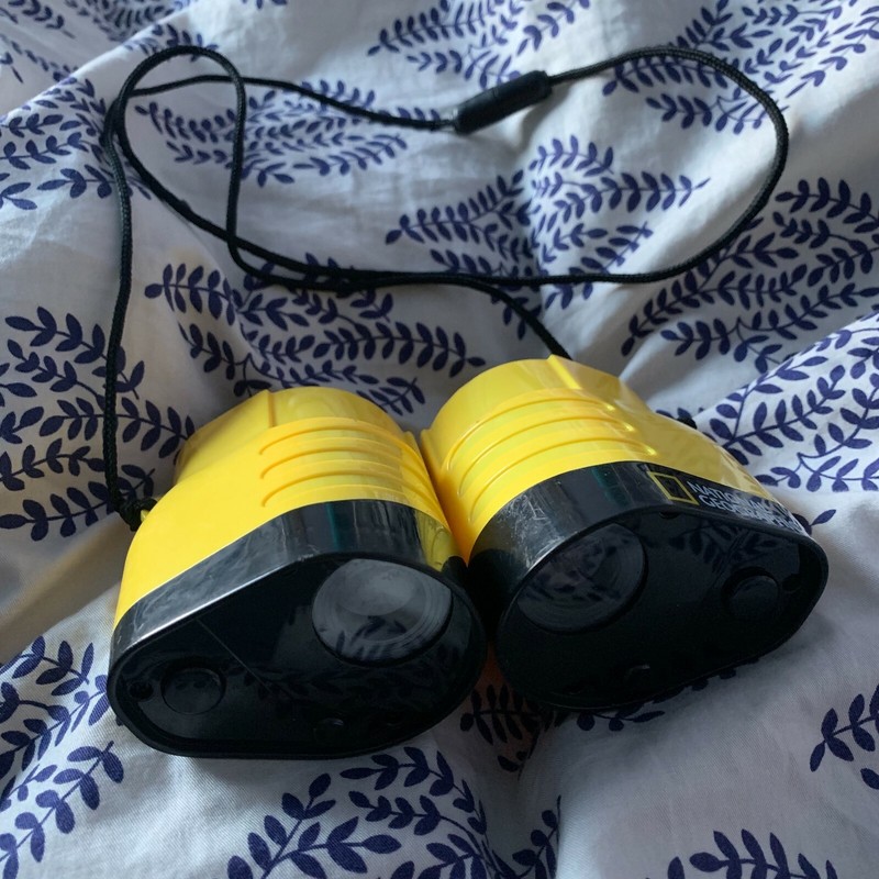 National Geographic Kids Childrens Yellow Toy Play Binoculars + Neck Strap 2005