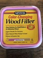 Minwax Color-Changing Wood Filler, Natural 8oz  For Small Defects