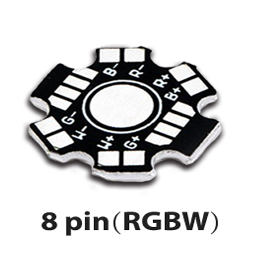 Wholesale 1W 3W 5W Heatsink LED Aluminum Base Plate PCB Board 20mm Star DIY RGB - Foto 9