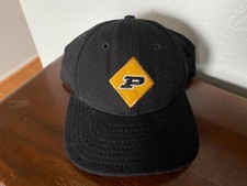 VTG PURDUE Boilers Big 10 XL Snapback Cap Hat Wool Back Made in USA